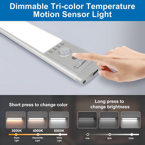 CPFLITA motion sensor LED light detects movement for hands-free convenience.