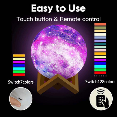 CPLA lamp with touch ring and remote for seamless color control.