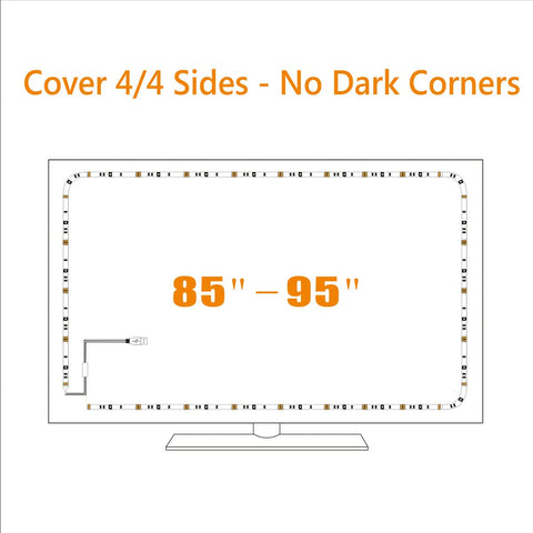 CPLID LED strip creates cozy room ambience suitable for movies and gaming.