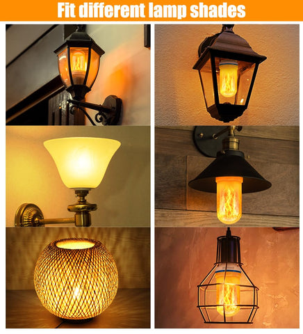 CPPSLEE fire flame bulb ideal for outdoor patio and holidays.