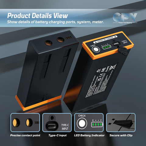 CPY Power Mag Battery rugged all-weather build resists moisture and dust