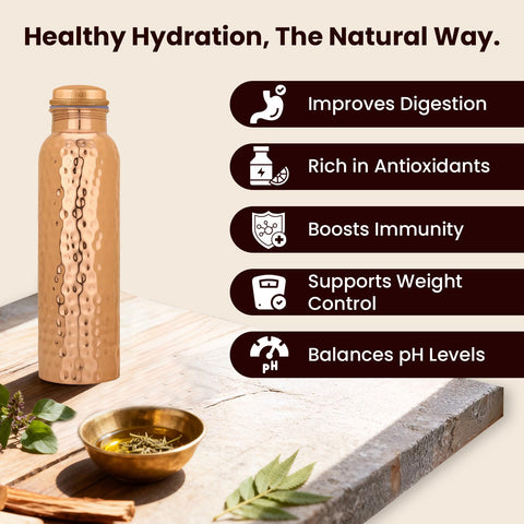 Craft Trade copper bottle keeps water cold for workouts