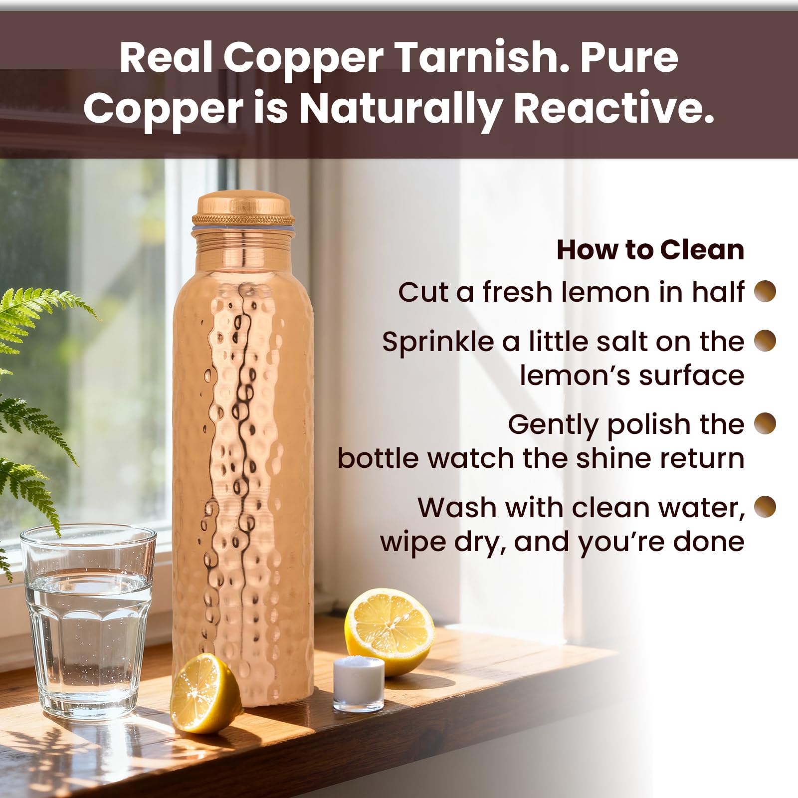 Craft Trade handcrafted classic finish bottle with timeless look