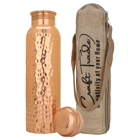 Craft Trade pure copper water bottle 34oz for daily hydration