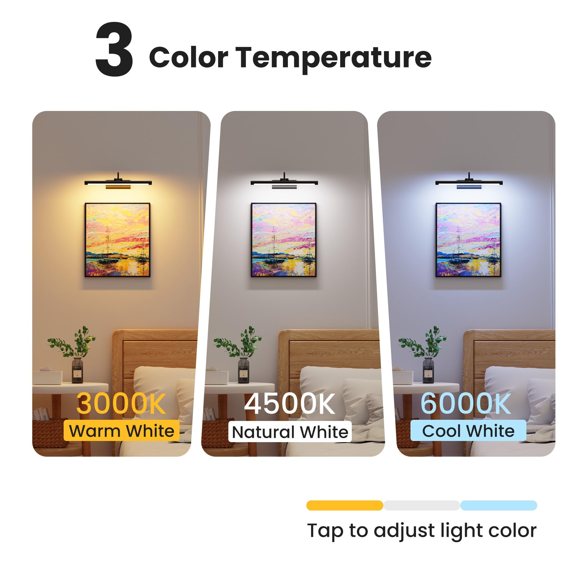 Craftersmark 16-inch picture light remote control for easy adjustments.