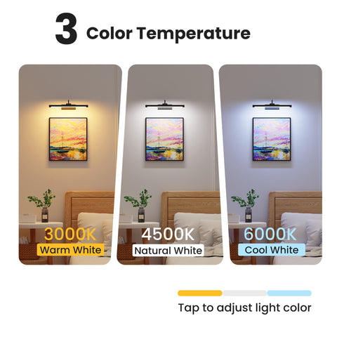 Craftersmark 16-inch picture light remote control for easy adjustments.