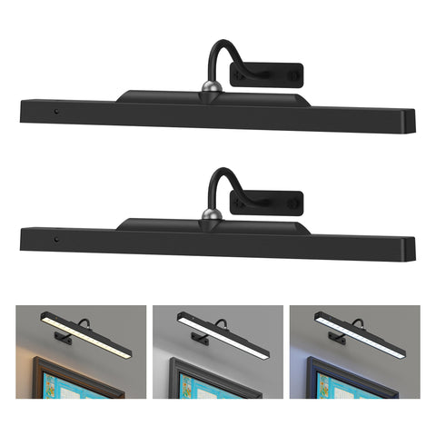 Craftersmark 2Pack Picture Light with magnetic attachment for easy mounting.