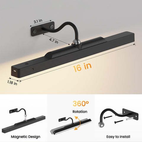 Craftersmark battery-operated design offers flexible placement without cords.