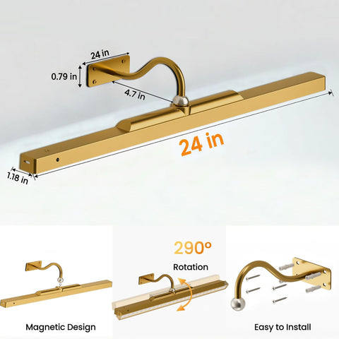 Craftersmark color-temperature adjustable lighting for warm to cool tones on art.