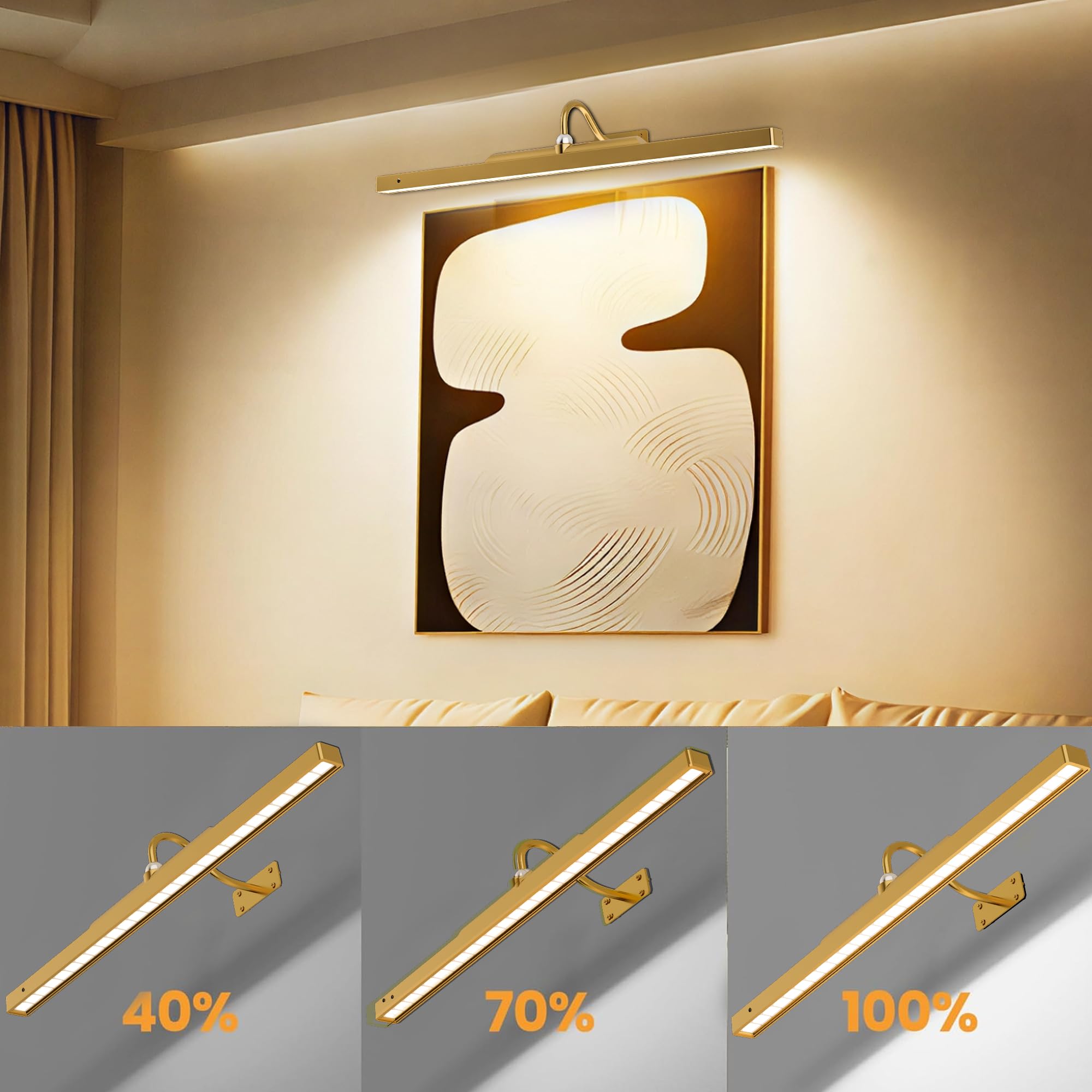 Craftersmark cordless wall light designed for versatile wall display setup.