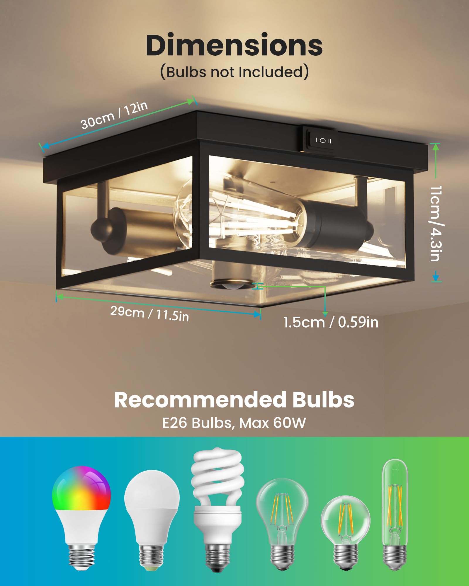Craftersmark dusk-to-dawn mode saves energy during outdoor use.