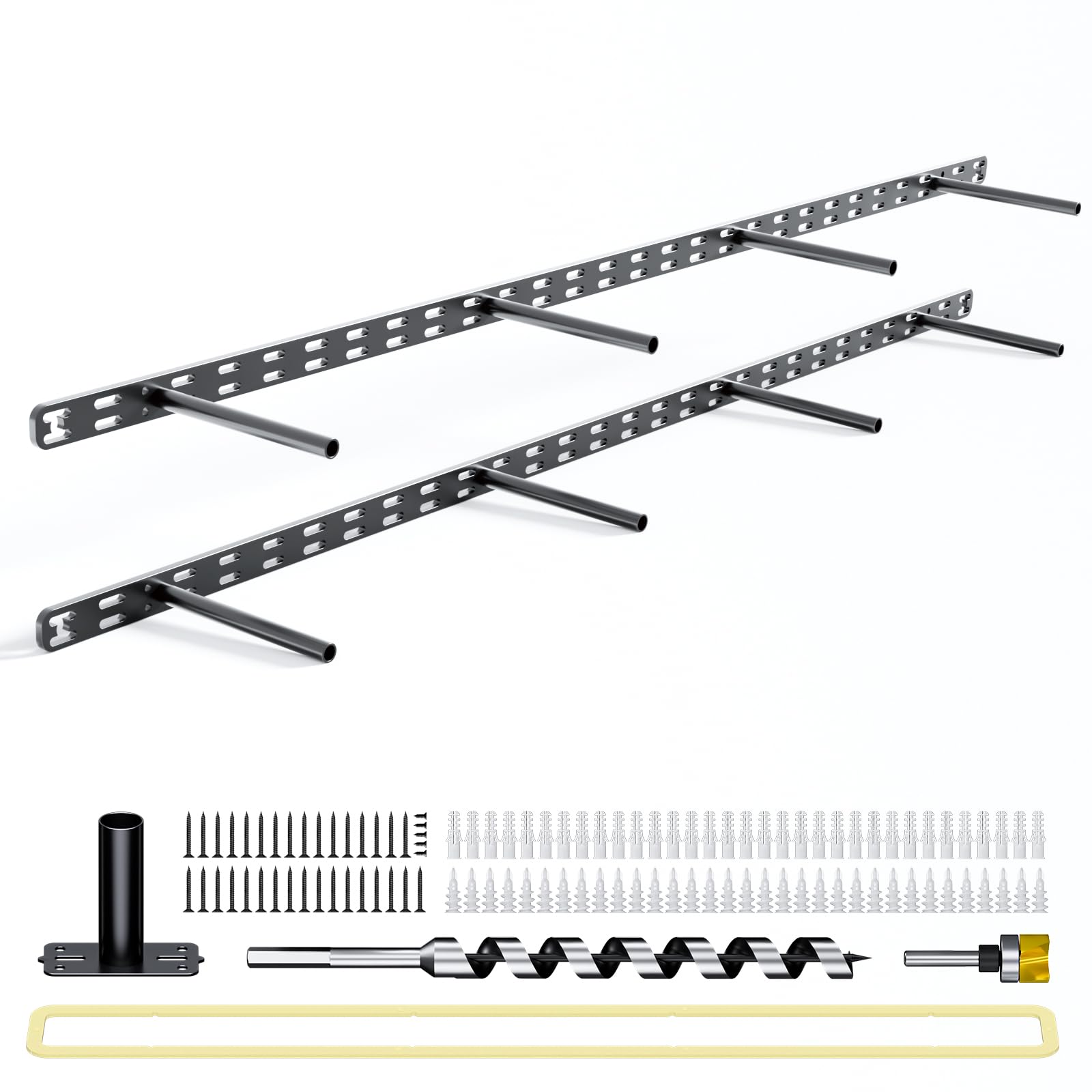 Craftersmark hidden bracket wall mount for a seamless mantel display