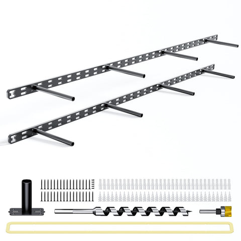 Craftersmark hidden bracket wall mount for a seamless mantel display