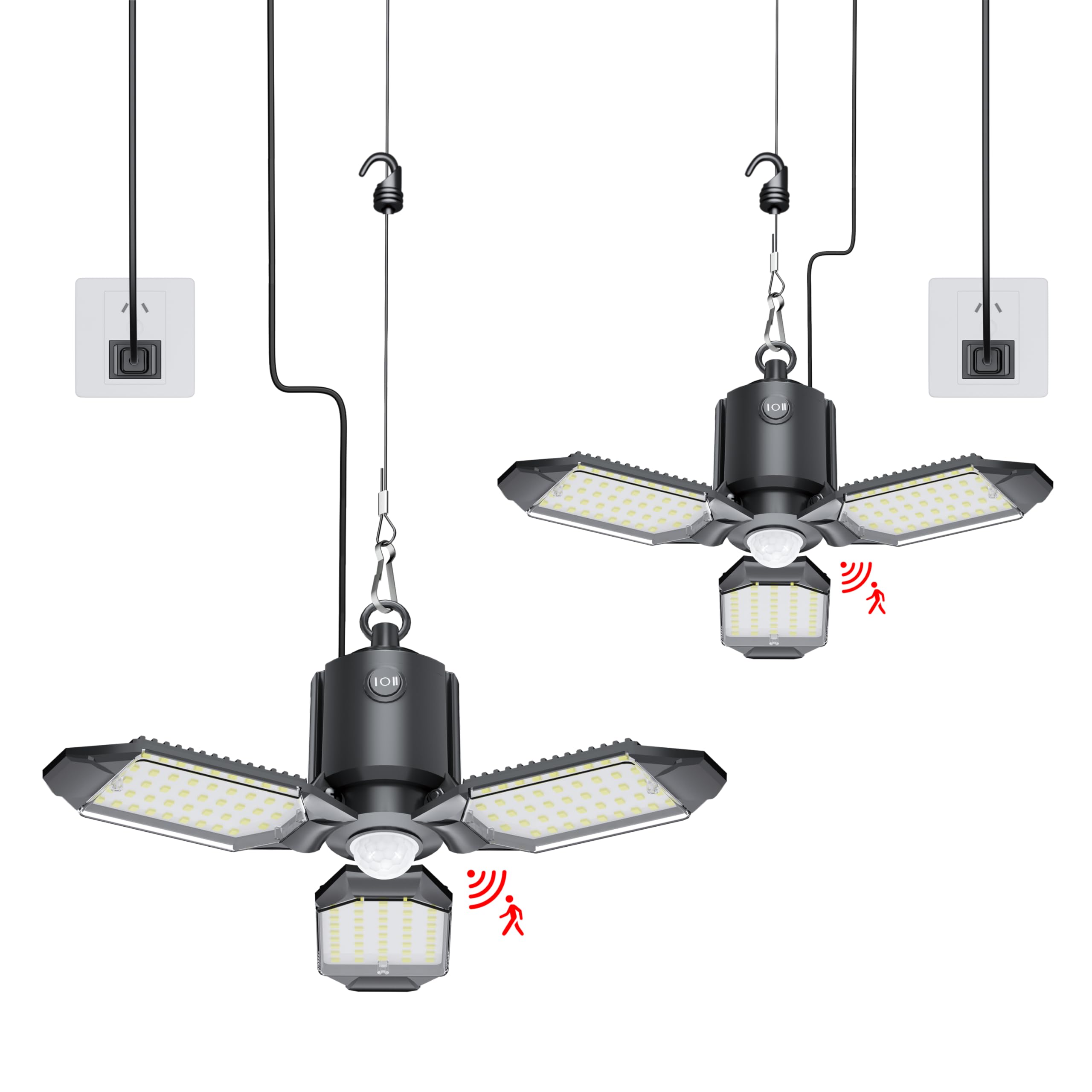 Craftersmark motion sensor garage light plug-in for automated entry lighting