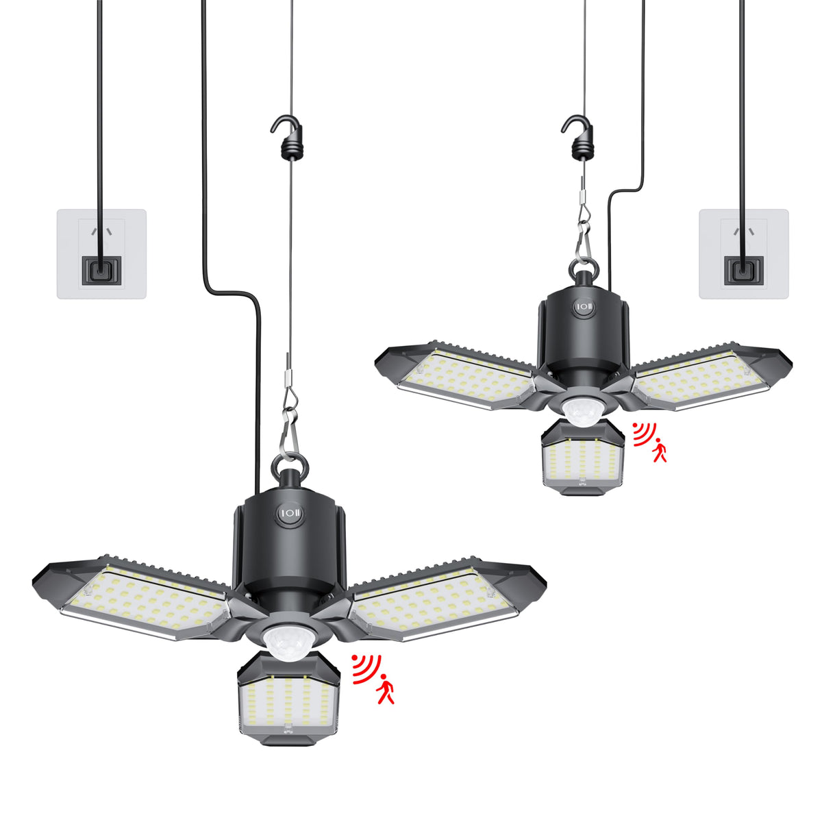Craftersmark motion sensor garage light plug-in for automated entry lighting