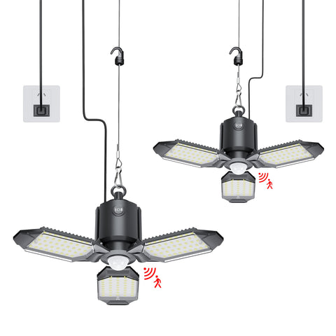 Craftersmark motion sensor garage light plug-in for automated entry lighting