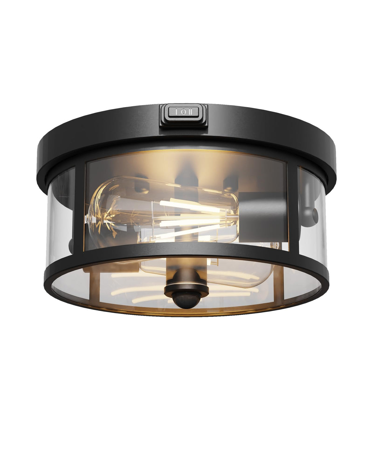 Craftersmark outdoor ceiling light 9.3-inch front view — compact porch lighting for small spaces.