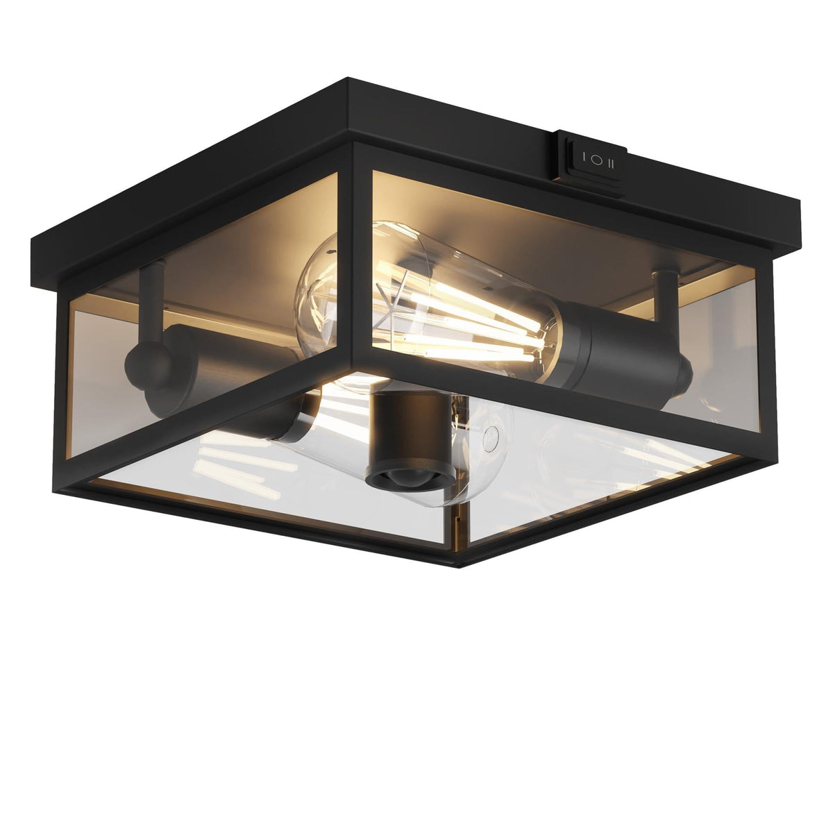 Craftersmark outdoor ceiling light with motion sensor for hands-free entry lighting.