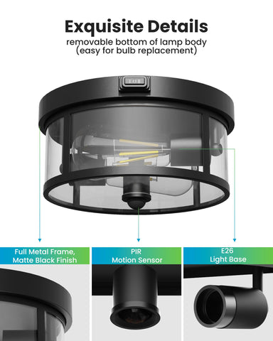 Craftersmark outdoor ceiling light porch entryway versatility — complements porches, entryways, and patios.