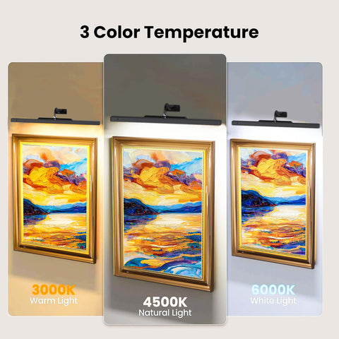 Craftersmark adjustable brightness and color temperature for art displays