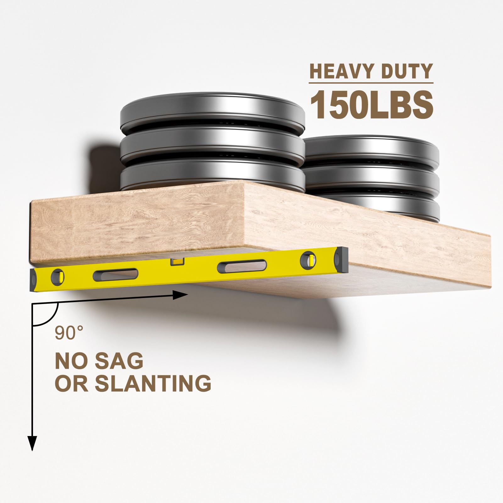 Craftersmark wall stud mounting with pre-drilled holes for precise alignment