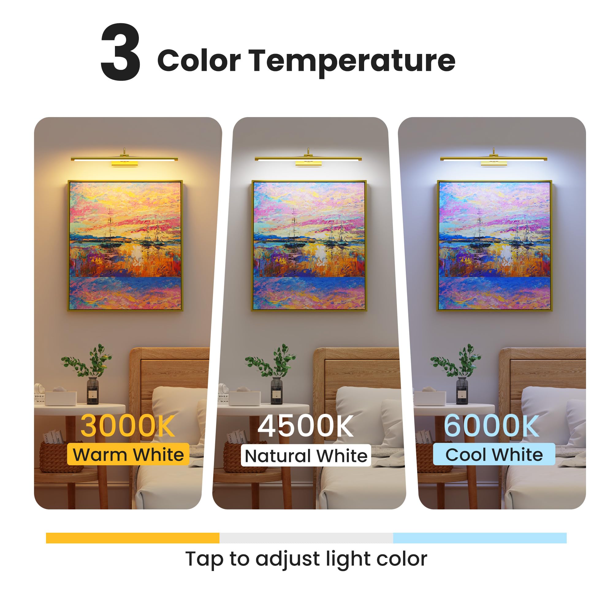 Craftersmark wall light with remote control ready for easy positioning