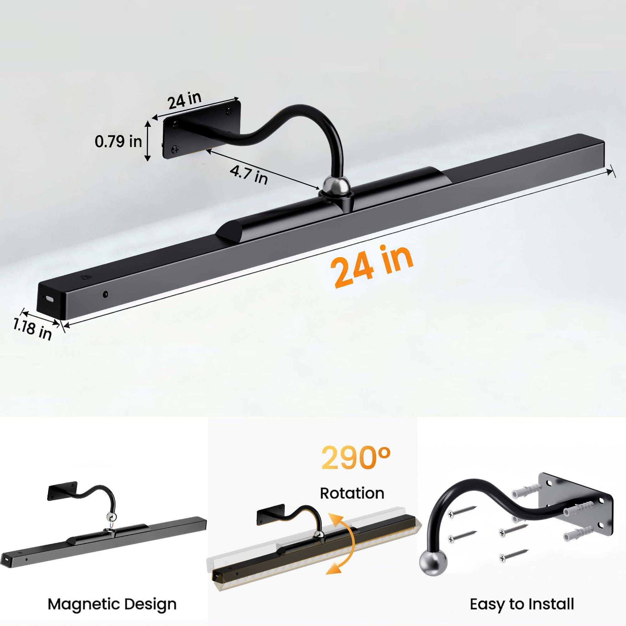Craftersmark durable wall-mount hardware included