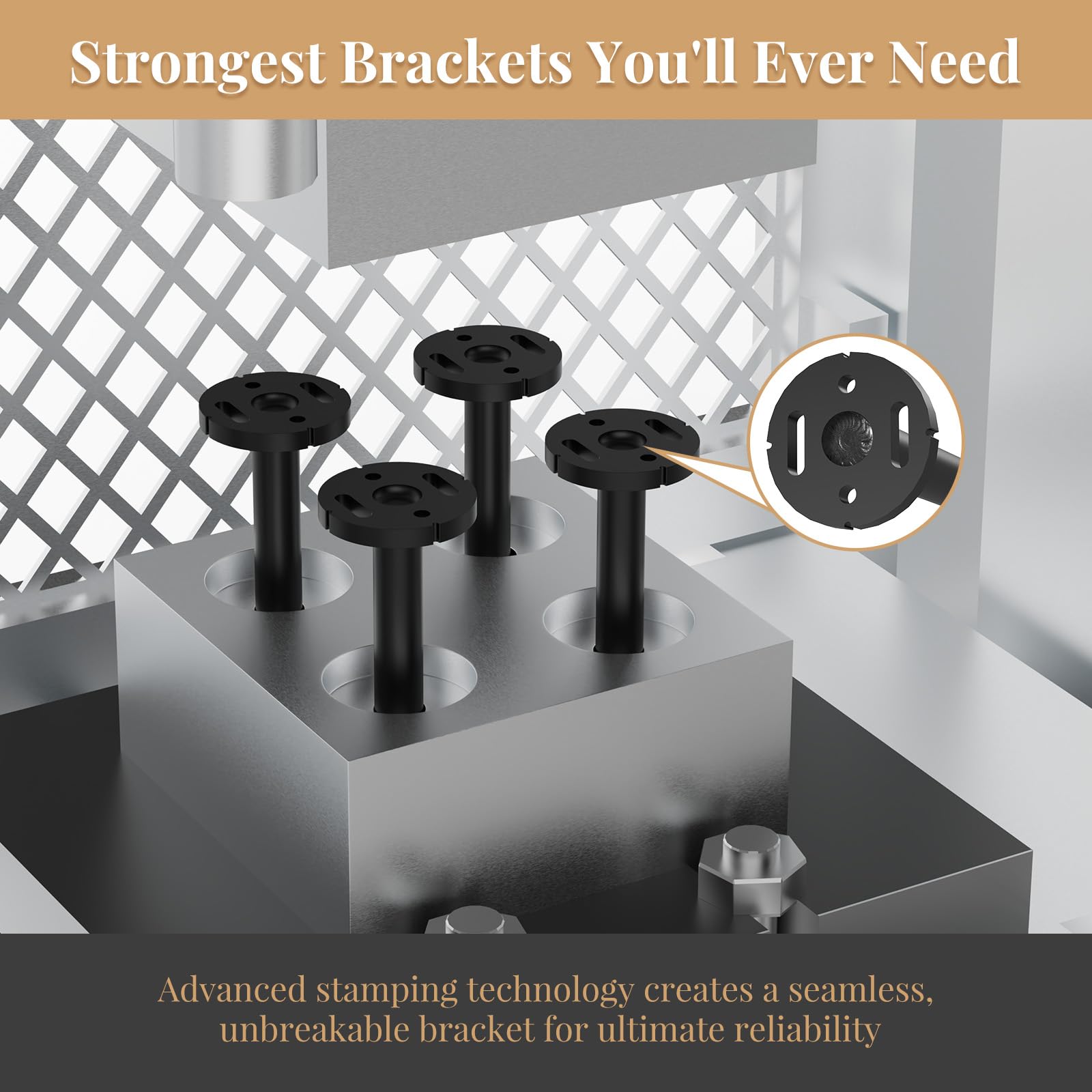 Crafterspirit heavy-duty backplate bracket highlights a 5mm backplate for reliable support.