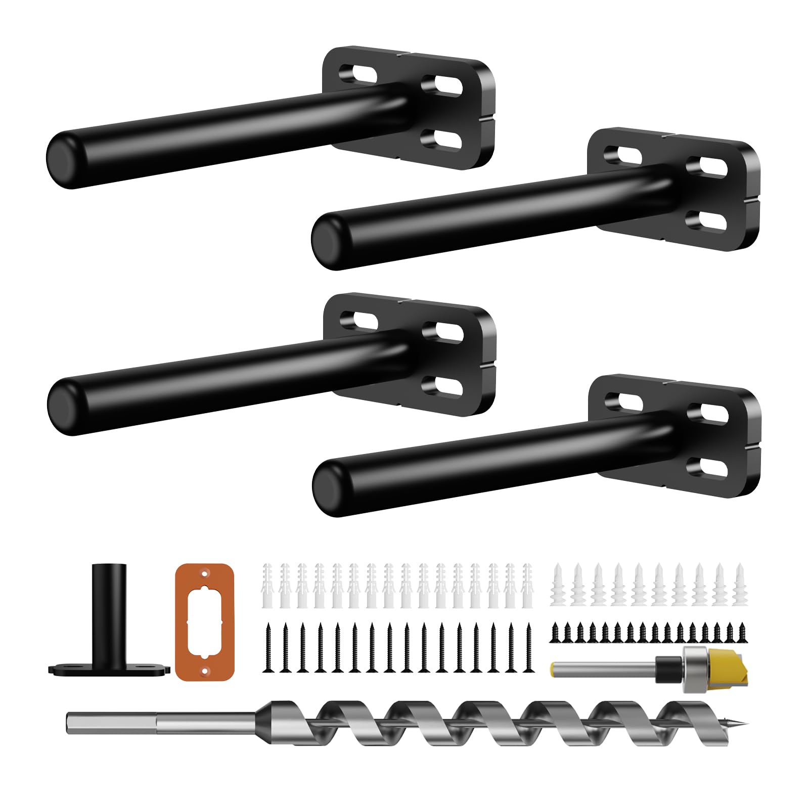 Crafterspirit hidden-shelf-bracket backplate supports sturdy 1.5-inch boards for reliable mounting.
