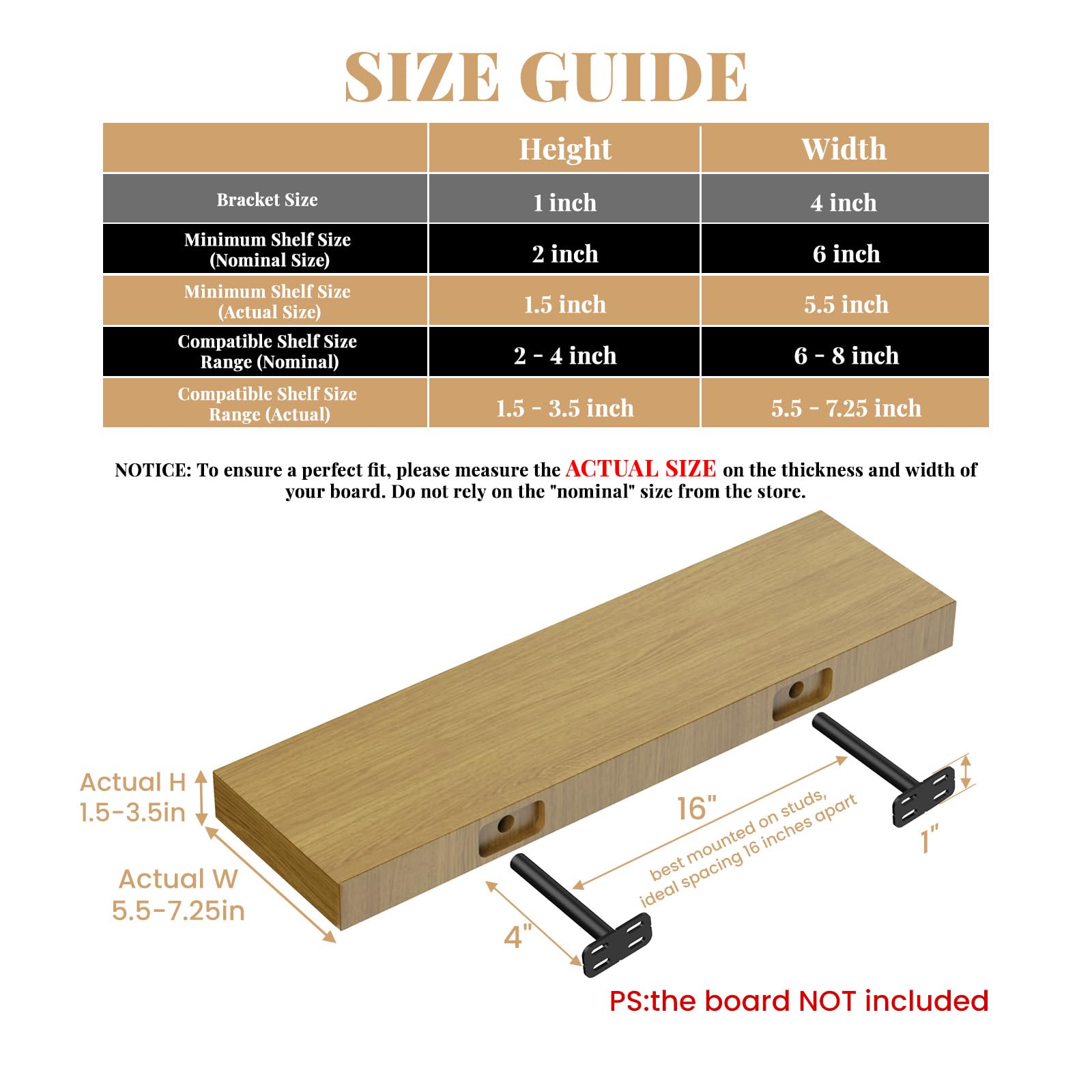 Crafterspirit invisible-shelf-bracket mounted blends seamlessly for a clean modern look.