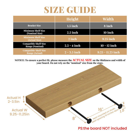 Crafterspirit invisible-floating-shelf-bracket creates a clean, minimalist look