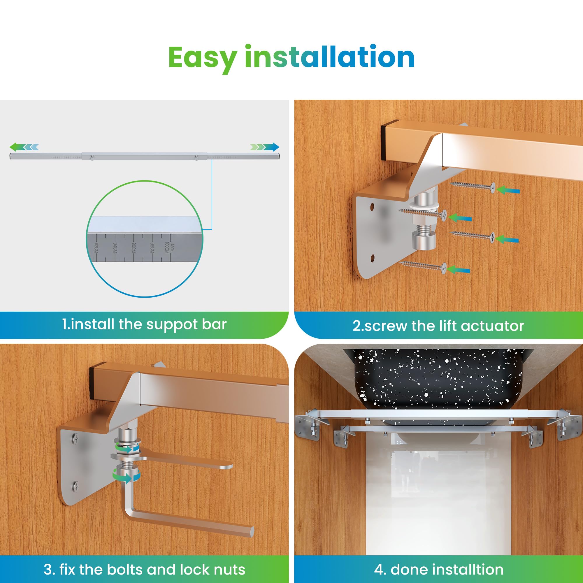 Effortless installation aided by clear guides reduces setup guesswork.
