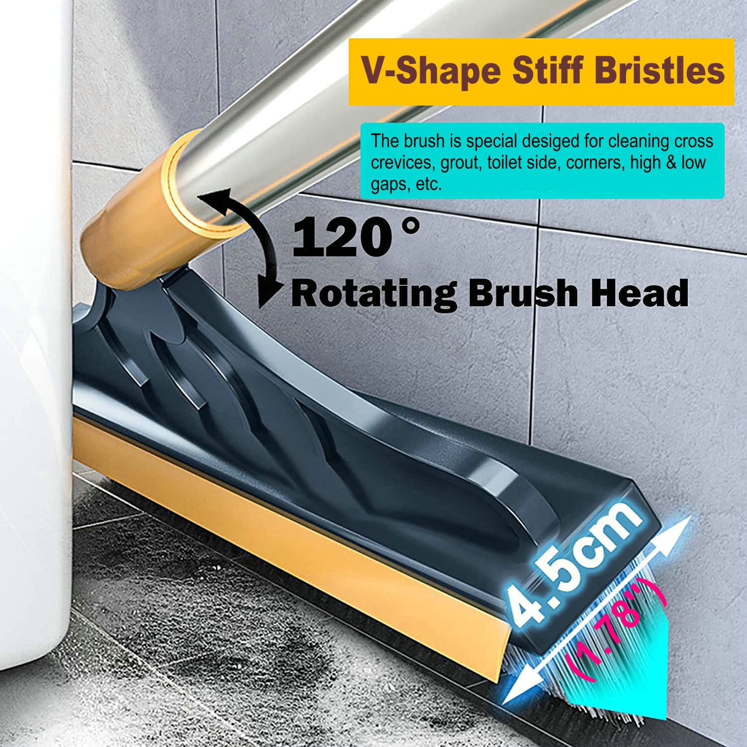 CraftinAround 120-degree rotating head cleaning awkward angles and corners