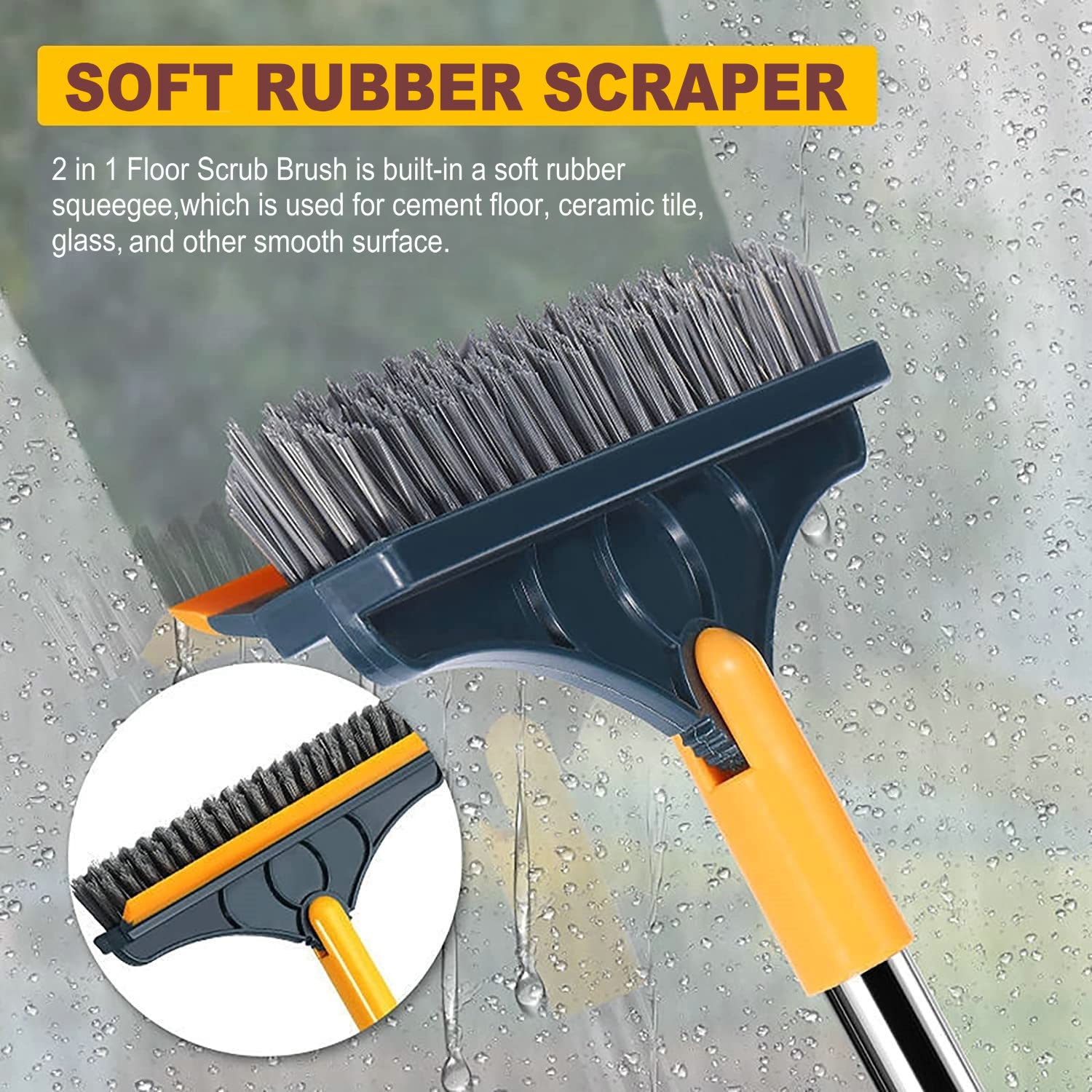CraftinAround adjustable long handle extended to full reach for high areas