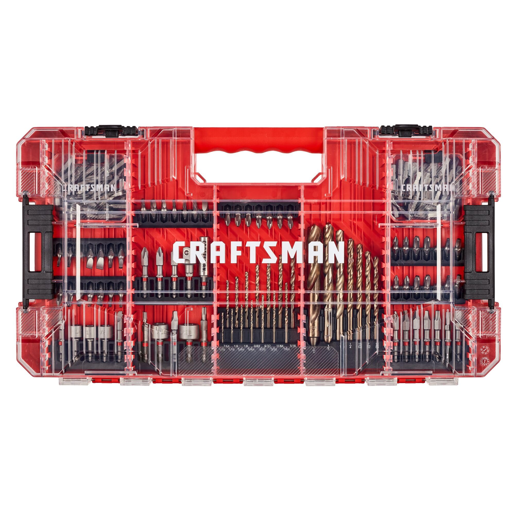 Craftsman 140 Pc Impact Bit Set case showing organized storage for quick project setup.