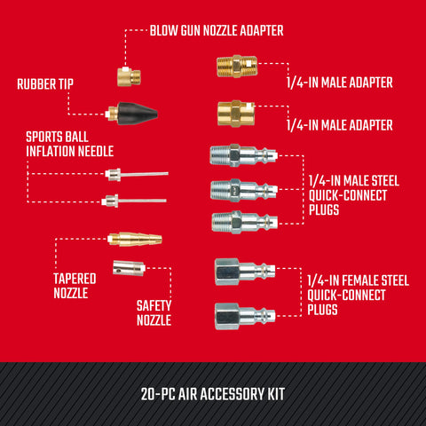 Craftsman brass-quick-connect-fittings ensure secure, leak-free connections.