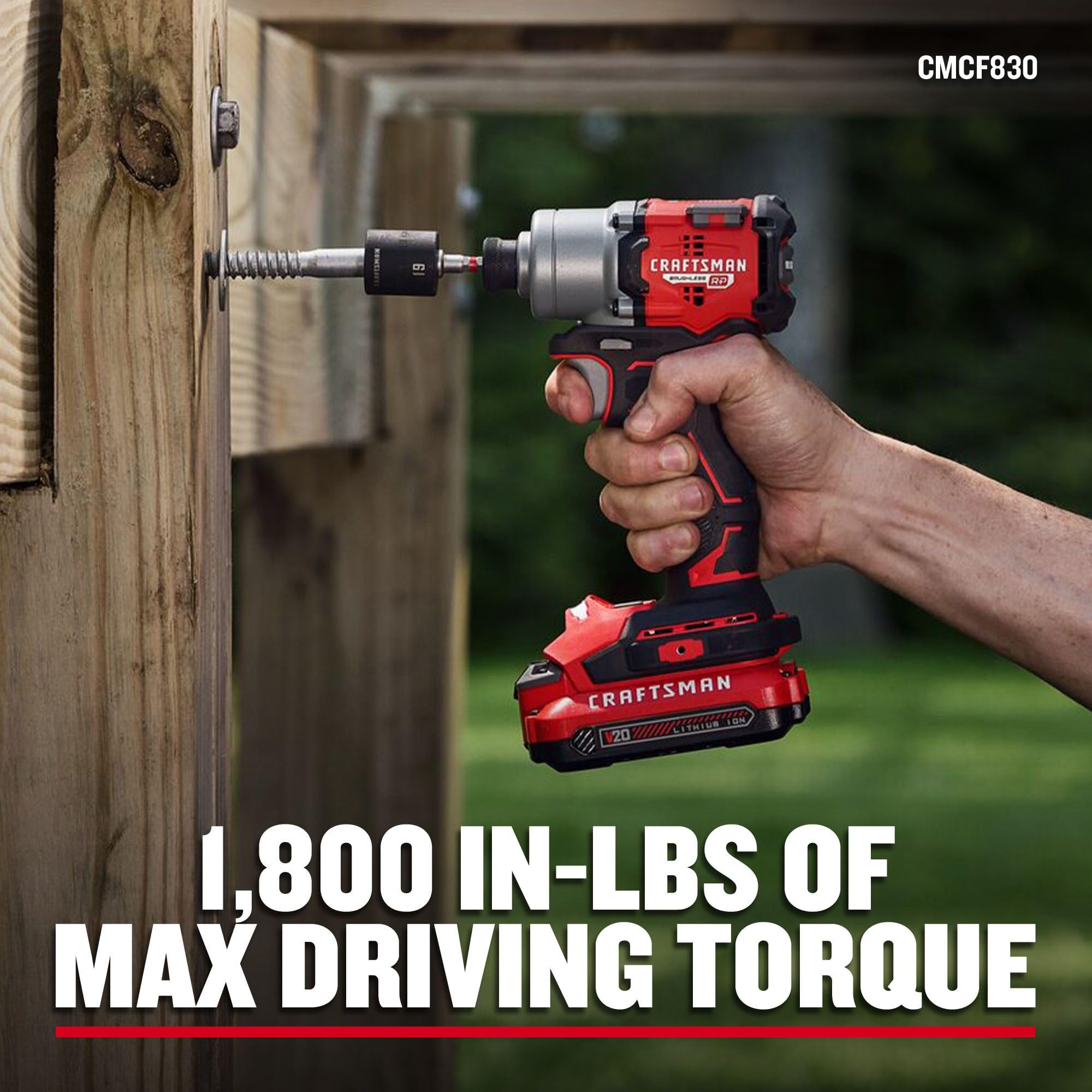 CRAFTSMAN 20V battery pack powering long projects with reliability.
