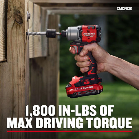 CRAFTSMAN 20V battery pack powering long projects with reliability.