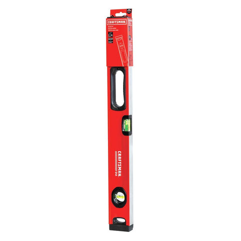 CRAFTSMAN 24-inch box beam level close-up edge ideal for continuous scribing