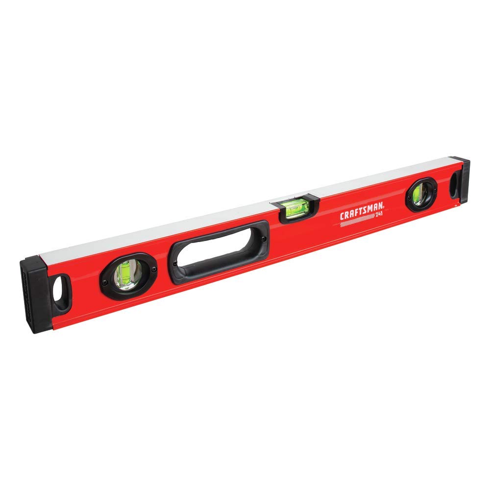 CRAFTSMAN 24-inch box beam level side view shows durable construction for tough jobs