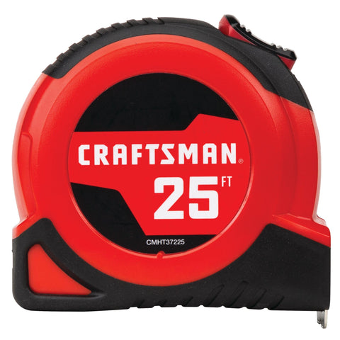 Craftsman 25ft tape measure with fraction markings improves reading speed on site.