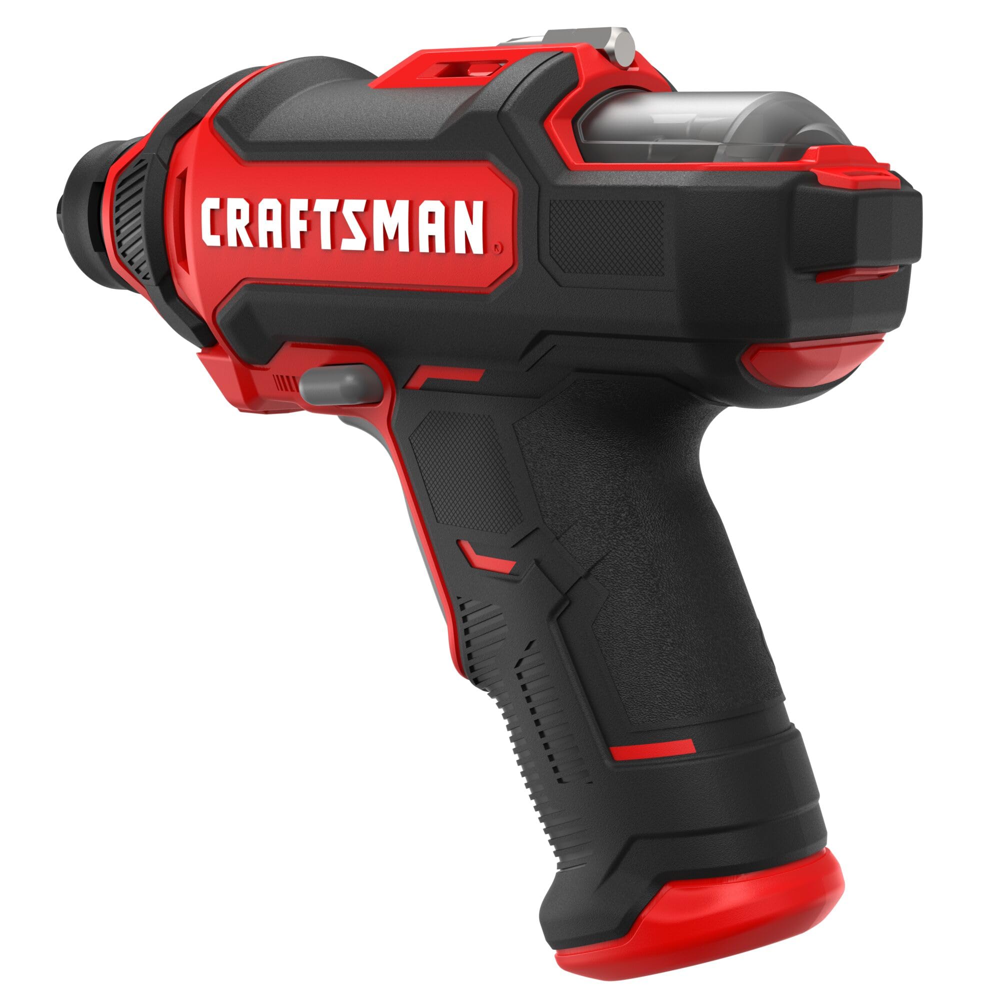 Craftsman charger included ensures quick cordless recharges.