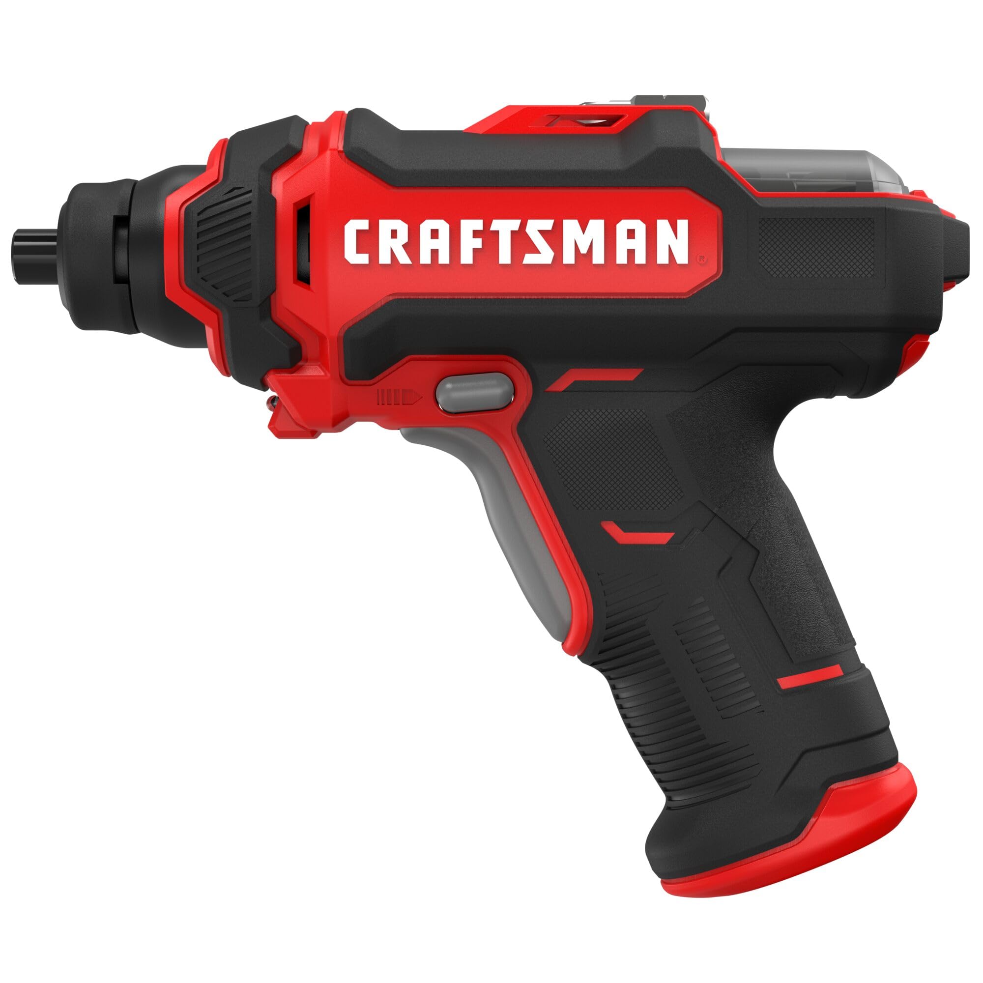 Craftsman 4V screwdriver provides LED work light for better visibility.