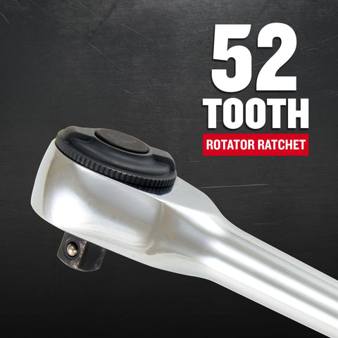 CRAFTSMAN 52-tooth-gear rotator enables smooth, precise increments during projects.