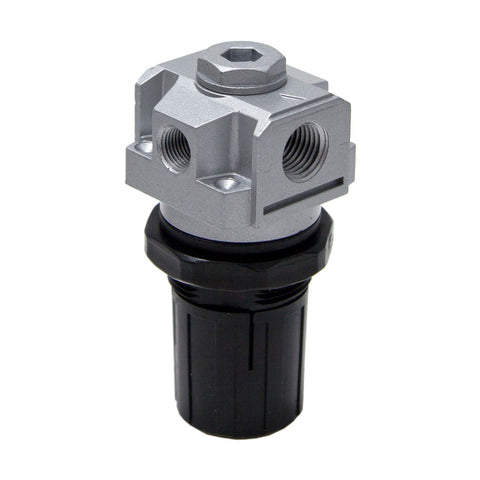 Close-up of Craftsman AC-0007 4-port regulator highlighting ports for precise pressure control
