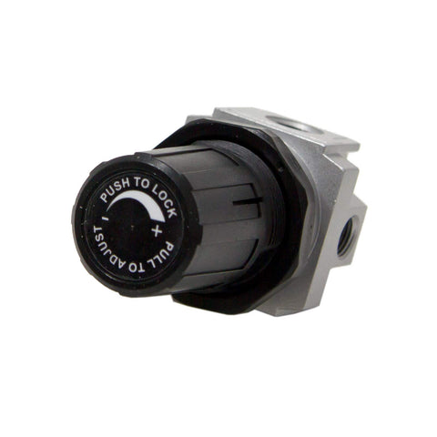 Compact Craftsman AC-0007 regulator with dimensions 5x4x2 inches for tight spaces