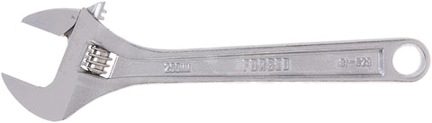 CRAFTSMAN 10-inch adjustable wrench with chrome finish resists corrosion during heavy use.