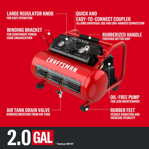 CRAFTSMAN air hose assembly with quick-connect fittings for fast tool changes.