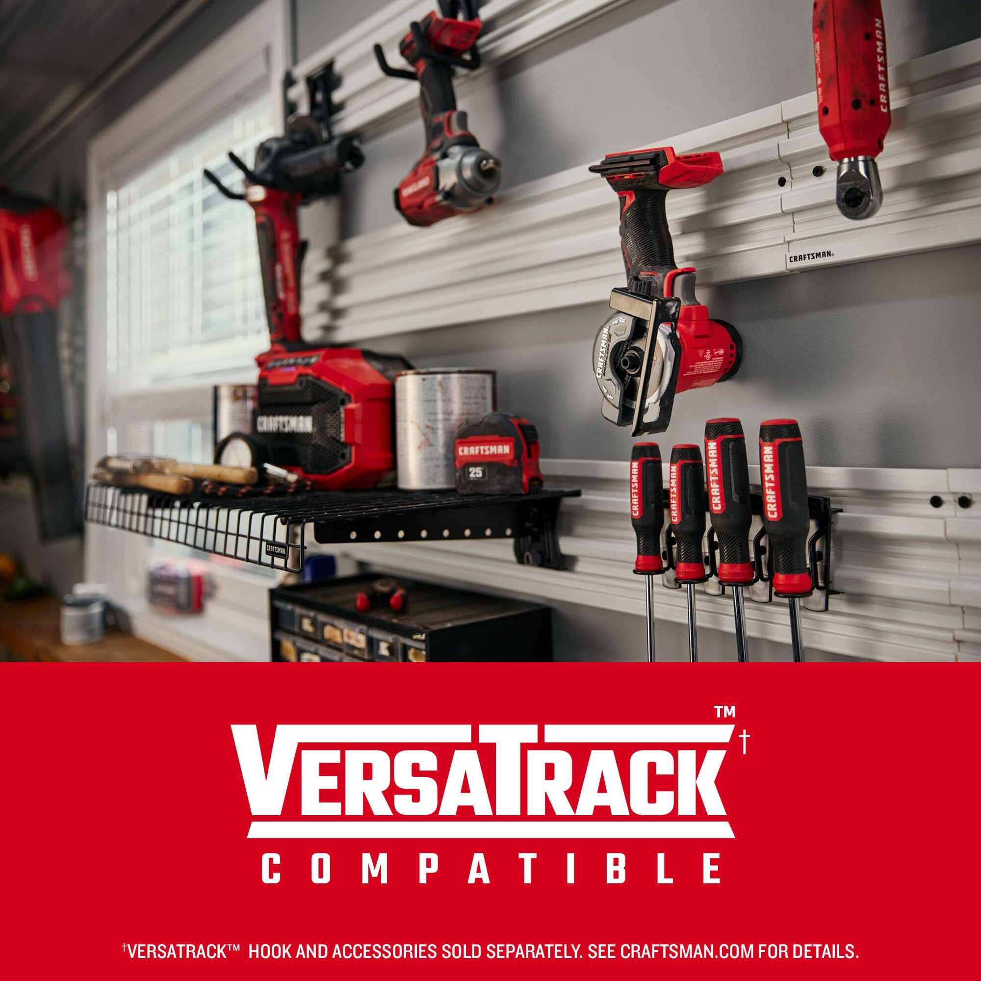 CRAFTSMAN chuck system with bit holder enabling fast changes.