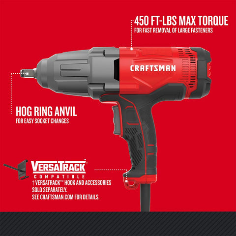 Close-up of 450 ft-lbs torque on CMEF901 for heavy fasteners